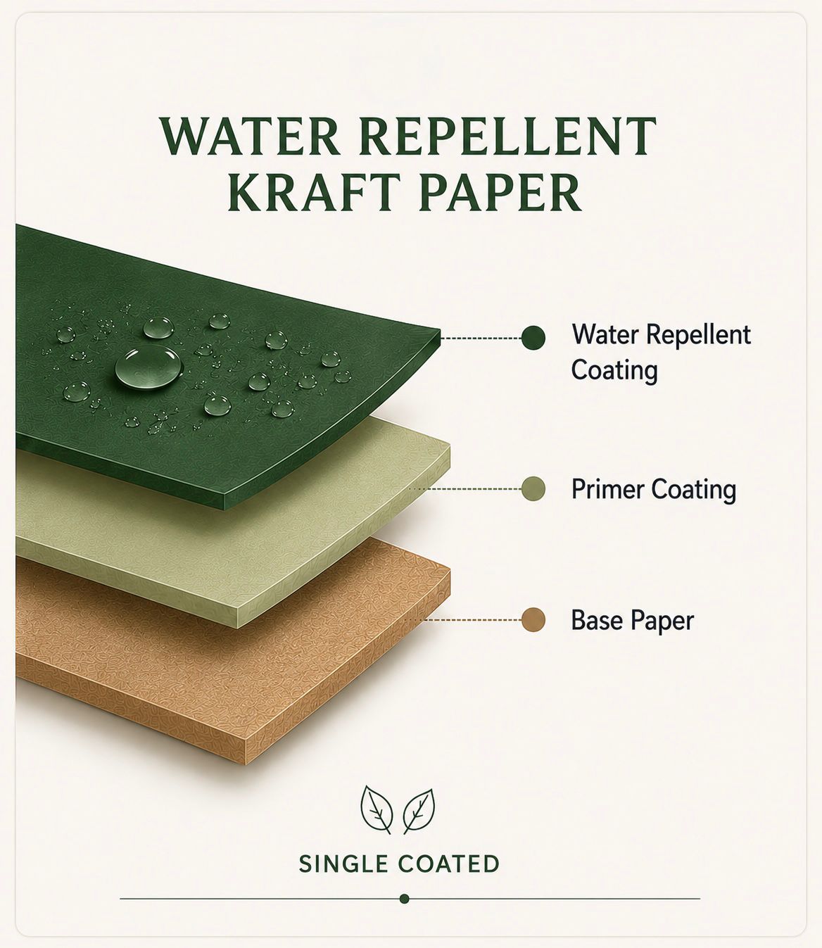 ASGO water repellent kraft paper for packaging and bags